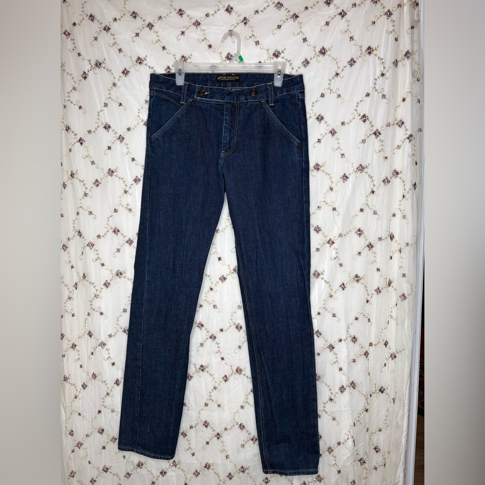 Morphine Generation Dark Blue Patterned Denim - image 1